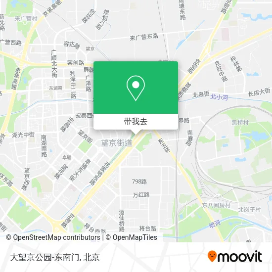 大望京公园-东南门地图