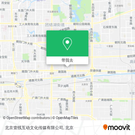 北京壹线互动文化传媒有限公司地图