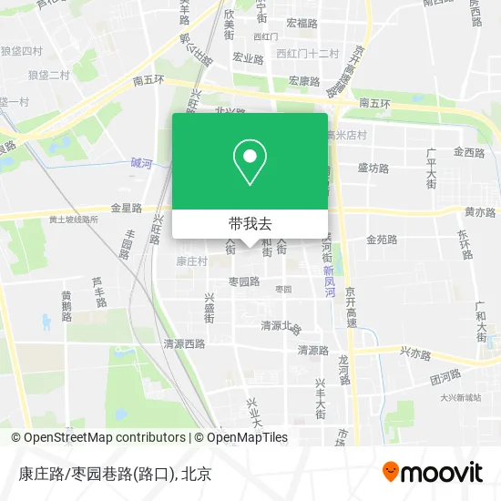 康庄路/枣园巷路(路口)地图