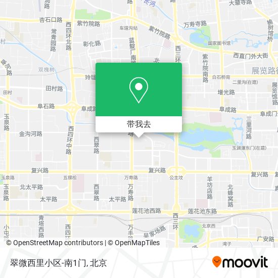 翠微西里小区-南1门地图