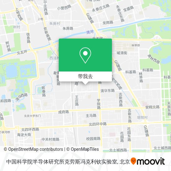 中国科学院半导体研究所克劳斯冯克利钦实验室地图