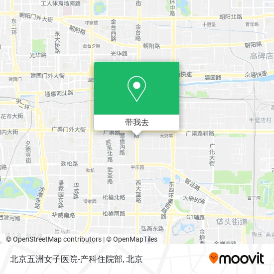 北京五洲女子医院-产科住院部地图