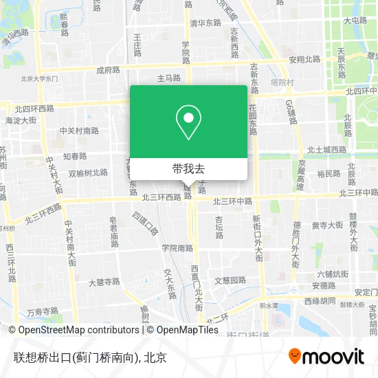 联想桥出口(蓟门桥南向)地图