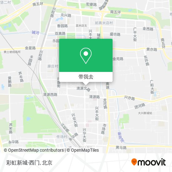 彩虹新城-西门地图