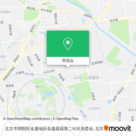 北京市朝阳区金盏地区金盏嘉园第二社区居委会地图
