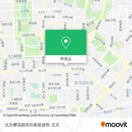 北京樱花园东街家庭旅馆地图