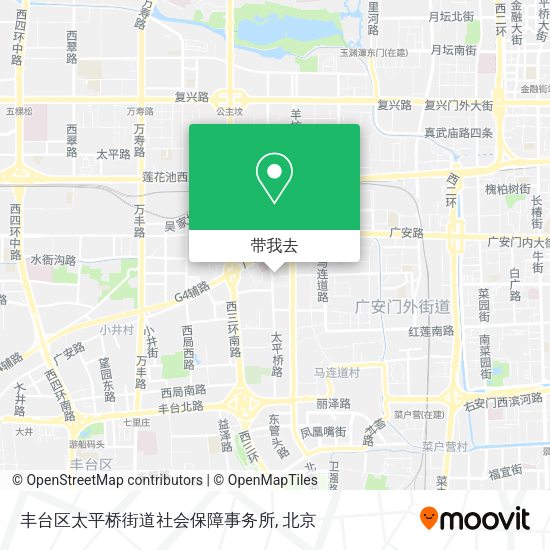 丰台区太平桥街道社会保障事务所地图