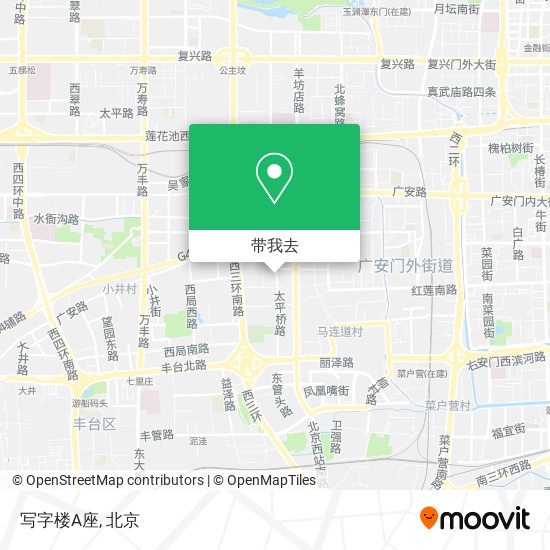写字楼A座地图