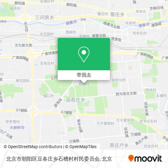 北京市朝阳区豆各庄乡石槽村村民委员会地图