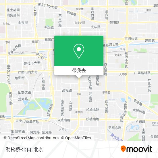 劲松桥-出口地图