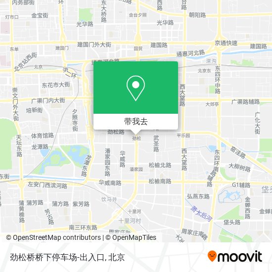 劲松桥桥下停车场-出入口地图