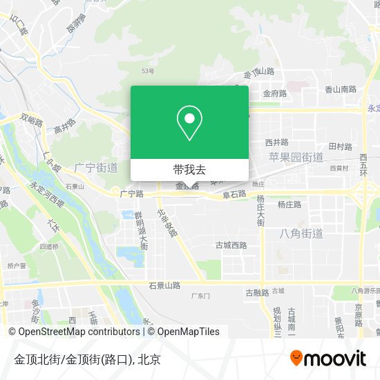 金顶北街/金顶街(路口)地图