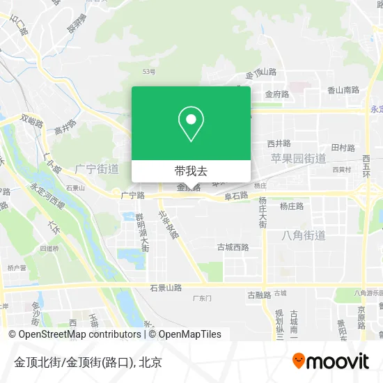 金顶北街/金顶街(路口)地图