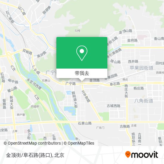 金顶街/阜石路(路口)地图