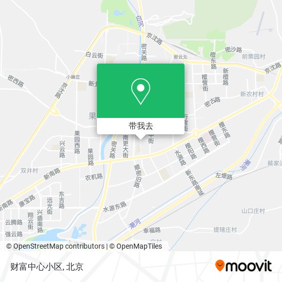 财富中心小区地图