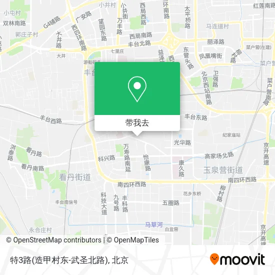 特3路(造甲村东-武圣北路)地图