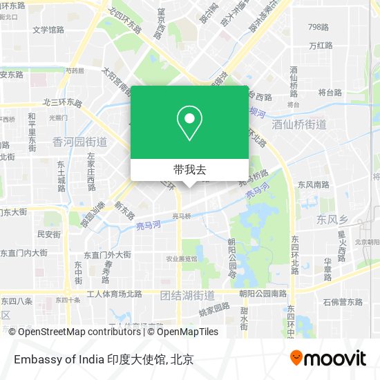 Embassy of India 印度大使馆地图