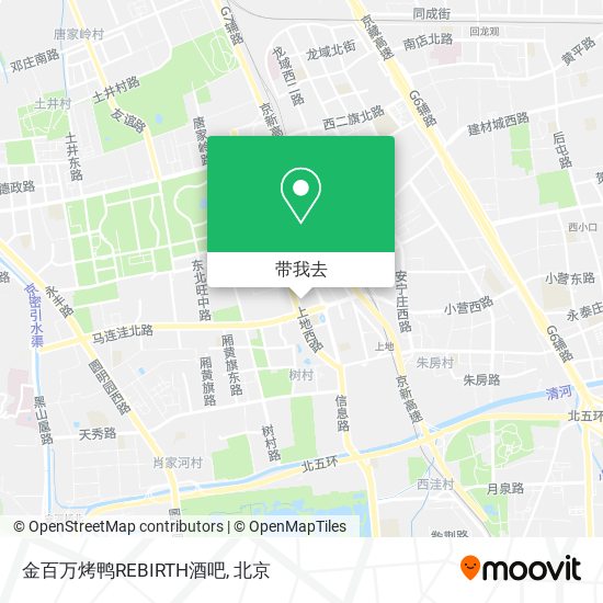 金百万烤鸭REBIRTH酒吧地图