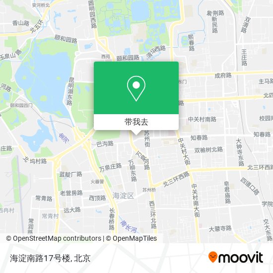 海淀南路17号楼地图