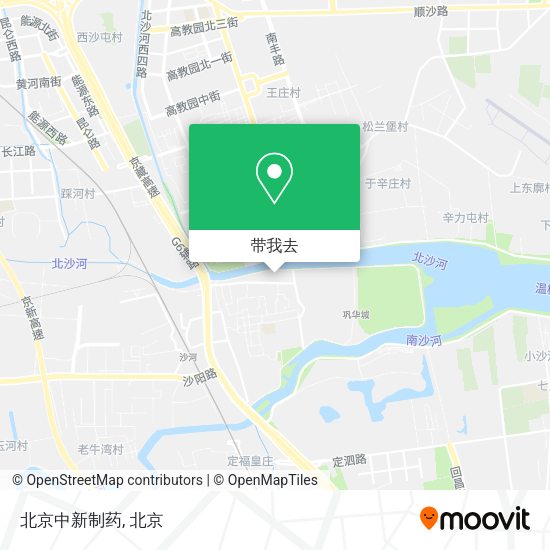 北京中新制药地图