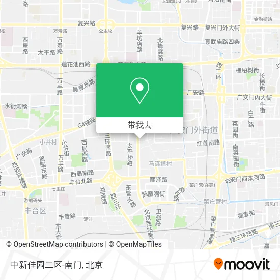 中新佳园二区-南门地图