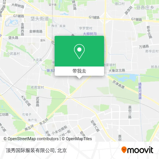 顶秀国际服装有限公司地图