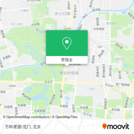 万科星园-北门地图