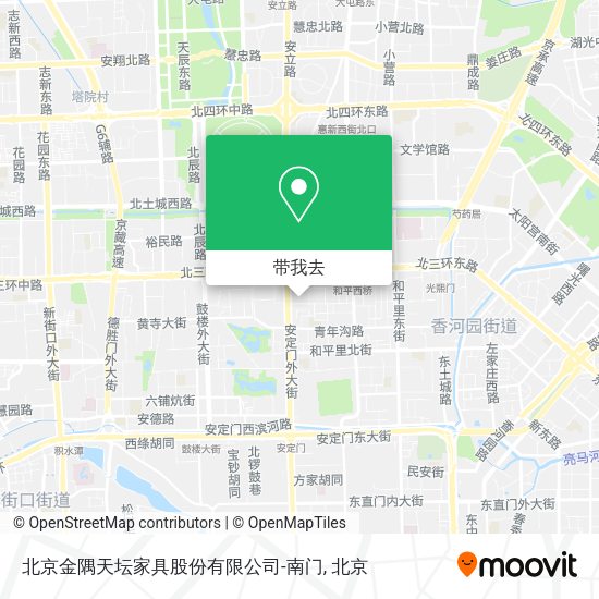 北京金隅天坛家具股份有限公司-南门地图