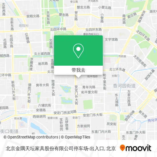 北京金隅天坛家具股份有限公司停车场-出入口地图