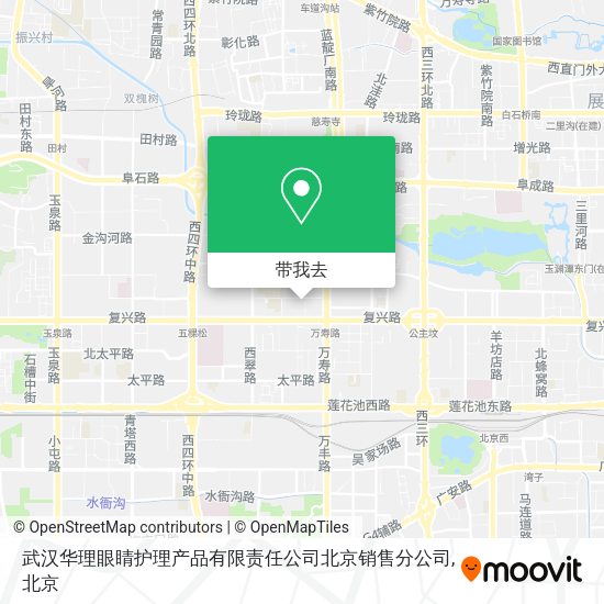 武汉华理眼睛护理产品有限责任公司北京销售分公司地图