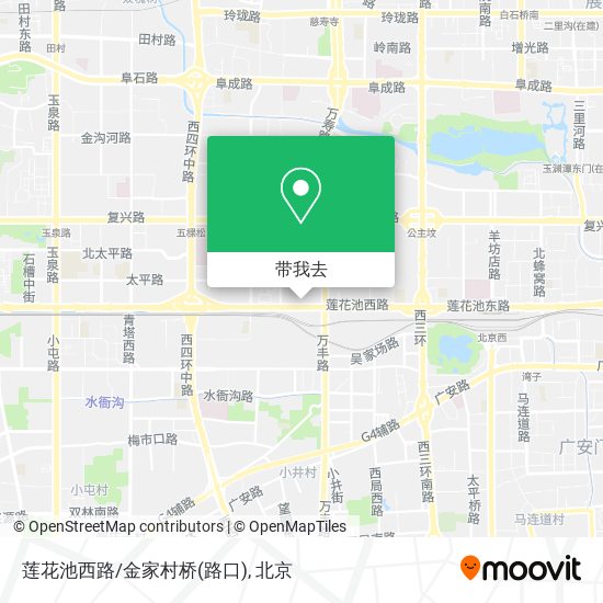 莲花池西路/金家村桥(路口)地图