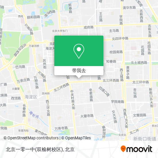 北京一零一中(双榆树校区)地图