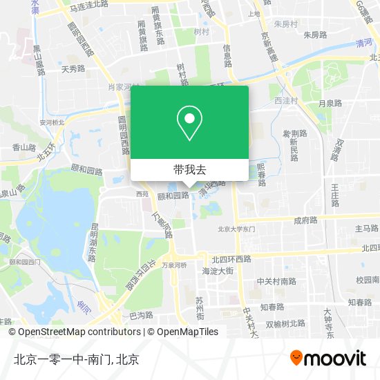 北京一零一中-南门地图