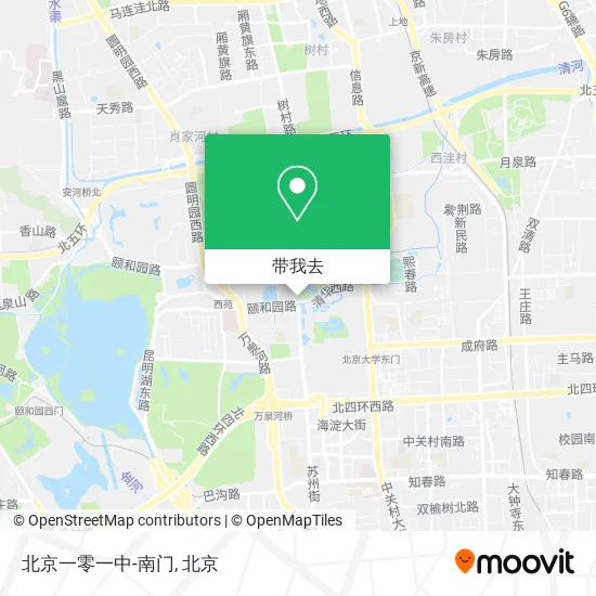 北京一零一中-南门地图