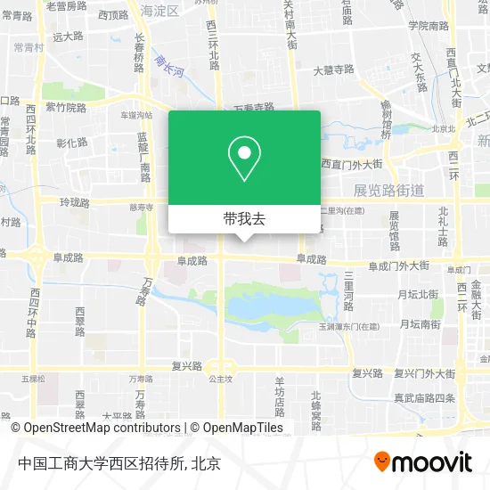 中国工商大学西区招待所地图