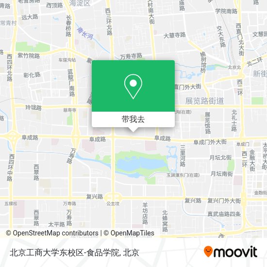 北京工商大学东校区-食品学院地图