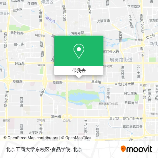 北京工商大学东校区-食品学院地图