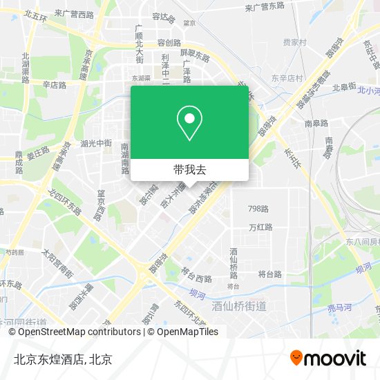 北京东煌酒店地图