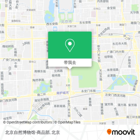 北京自然博物馆-商品部地图