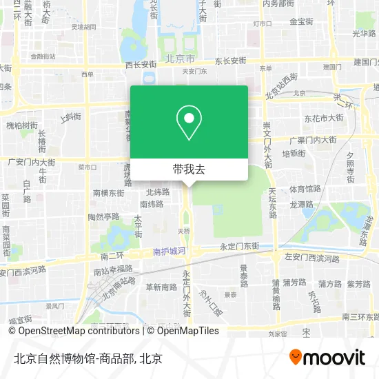 北京自然博物馆-商品部地图