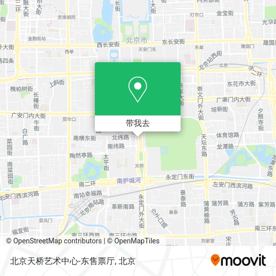 北京天桥艺术中心-东售票厅地图