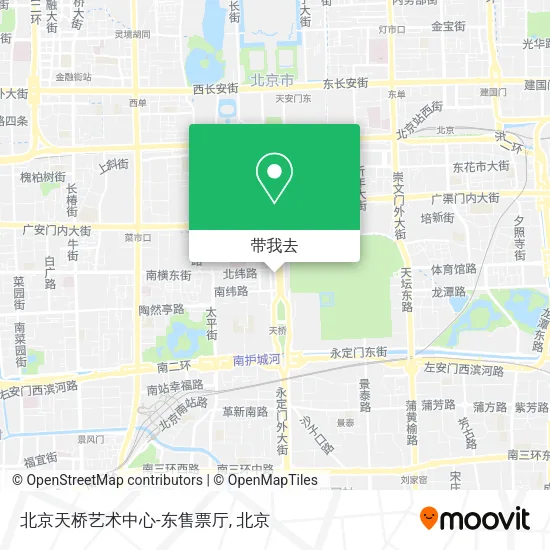 北京天桥艺术中心-东售票厅地图