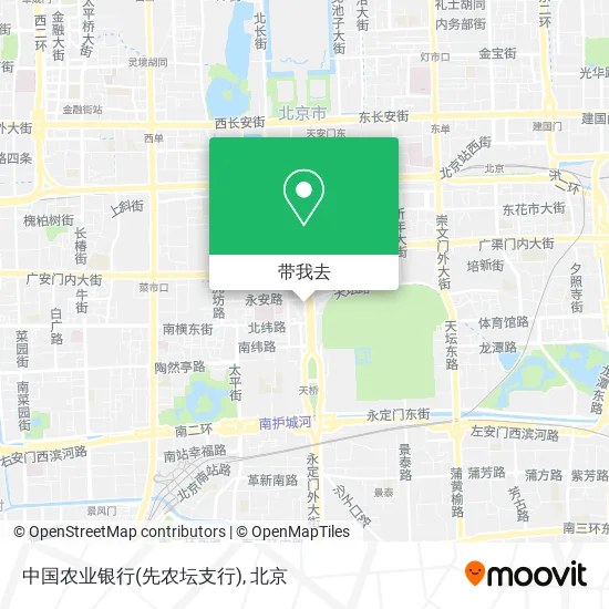 中国农业银行(先农坛支行)地图