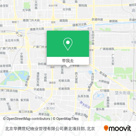 北京华腾世纪物业管理有限公司磨北项目部地图