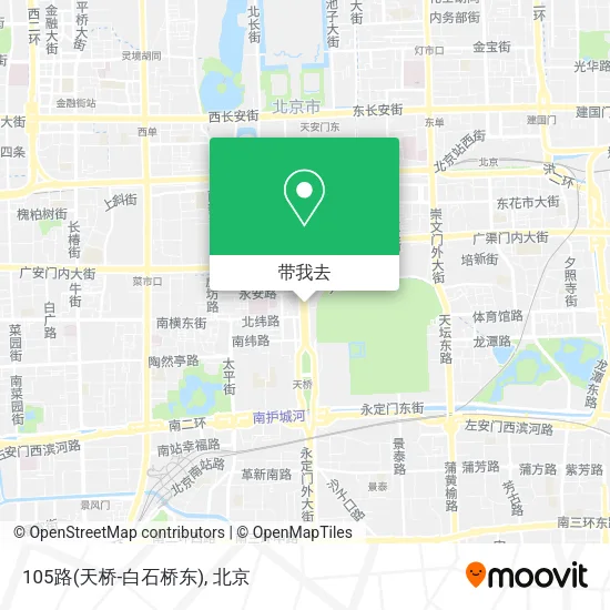 105路(天桥-白石桥东)地图