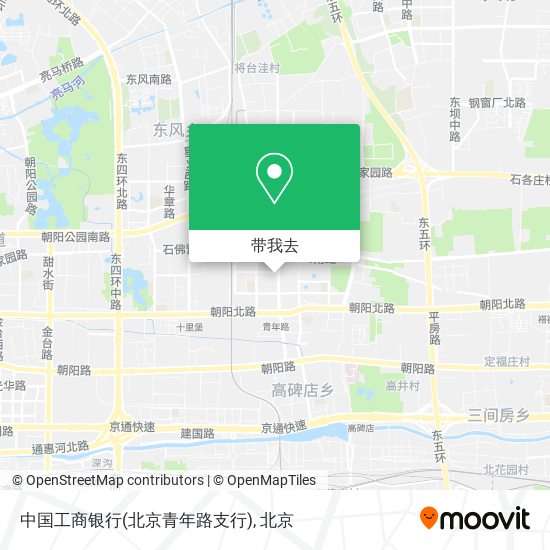 中国工商银行(北京青年路支行)地图