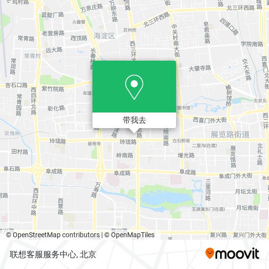 联想客服服务中心地图