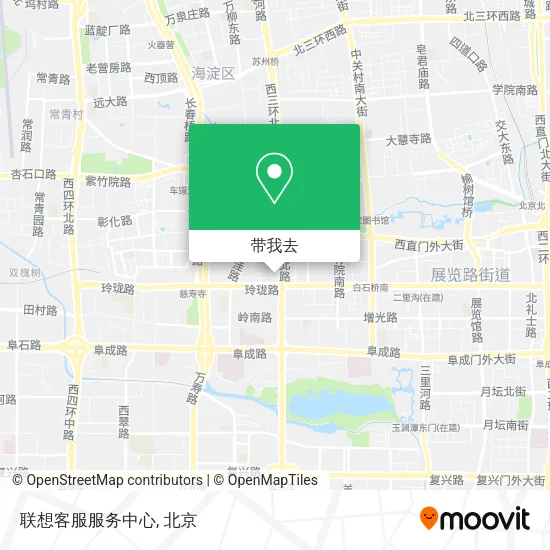联想客服服务中心地图