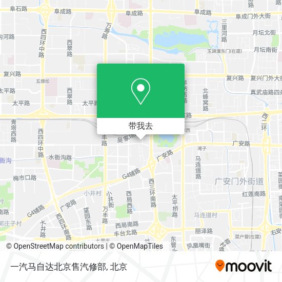 一汽马自达北京售汽修部地图