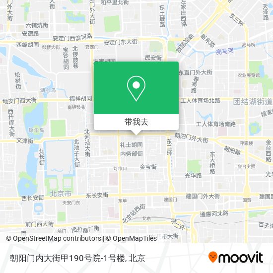 朝阳门内大街甲190号院-1号楼地图